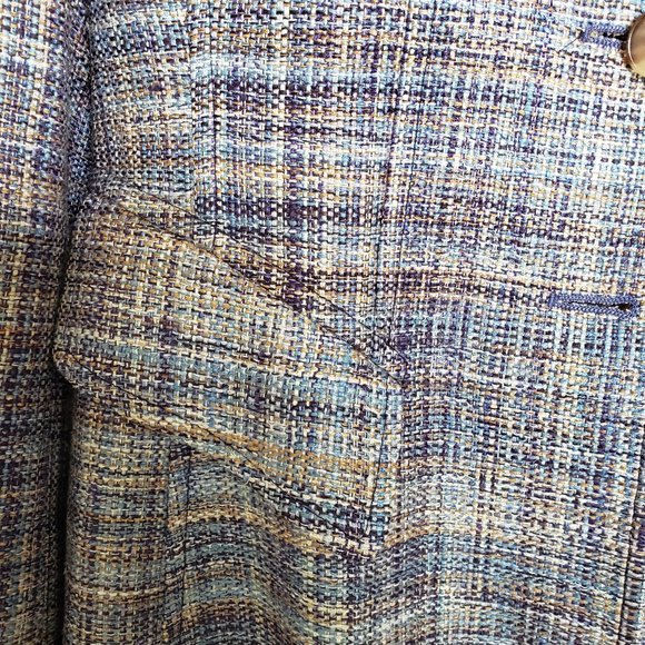 Ellen Tracy Silk Tweed Jacket - Picture 3 of 4